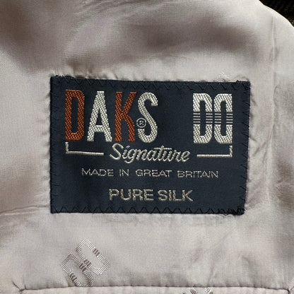 Vintage Silk Plaid Blazer - size L