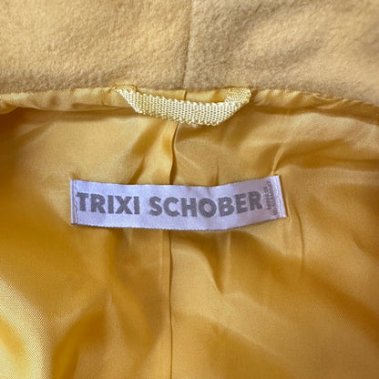 Vintage Yellow Cropped Jacket - pure wool