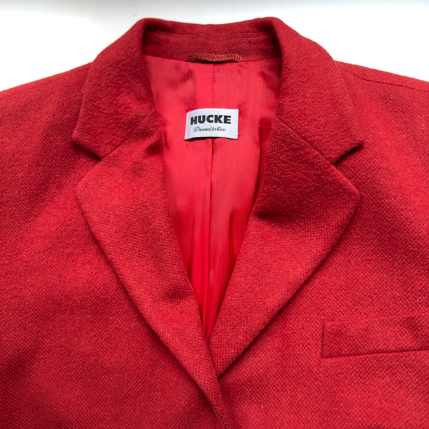 Red Wool Angora Blazer - size EU44