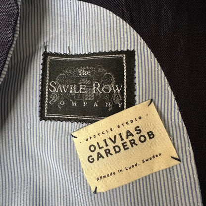 Upcycled Bow Vest Blue/Silk Bow - size M