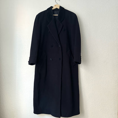 Vintage Double Breasted Blue Wool Coat, size EU40