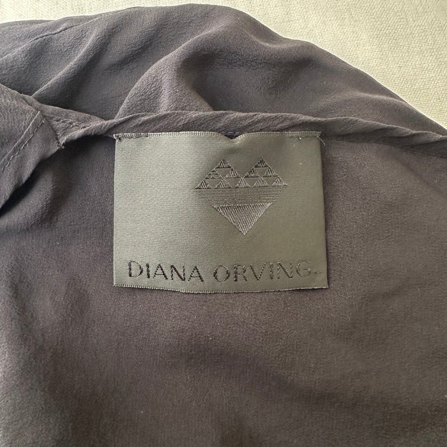 Diana Orving Draped Silk Top