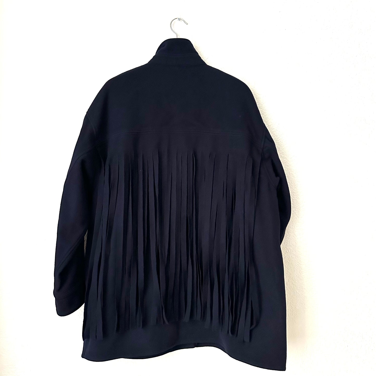 Fringe Wool Blend Jacket - size M