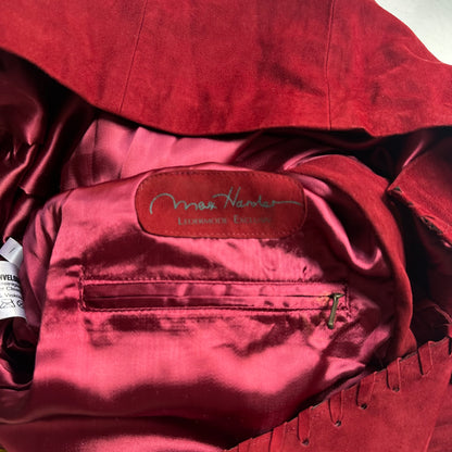 Dark Red Suede Jacket - size L