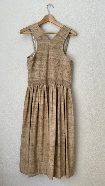 Vintage Raw Silk Dress - Size S