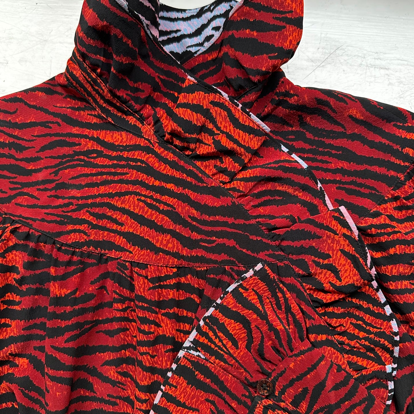 Kenzo x H&M Zebra Silk Top
