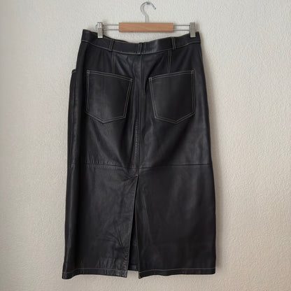 Vintage Leather Skirt - Size M