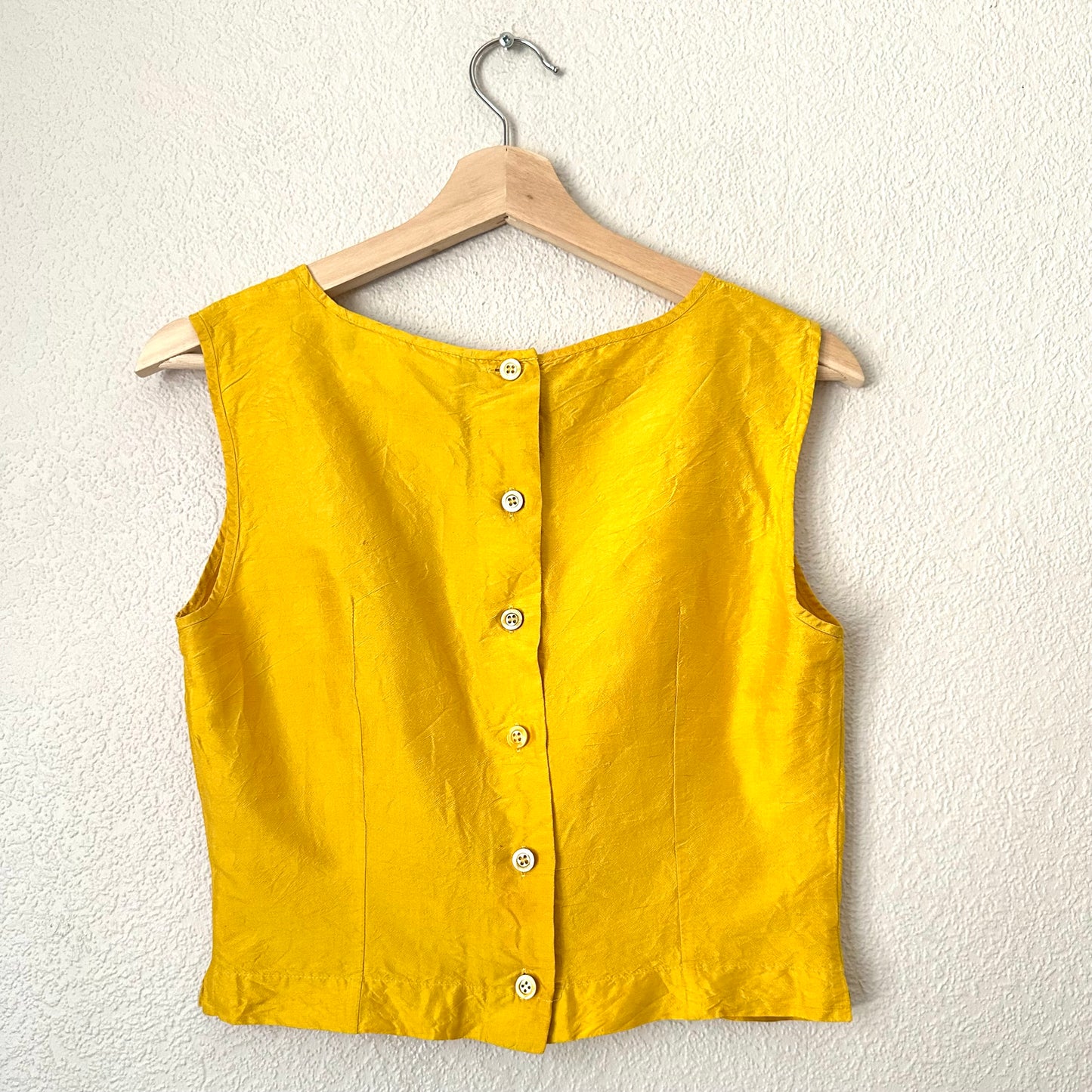 Vintage Weekend Max Mara Raw Silk Top - size S