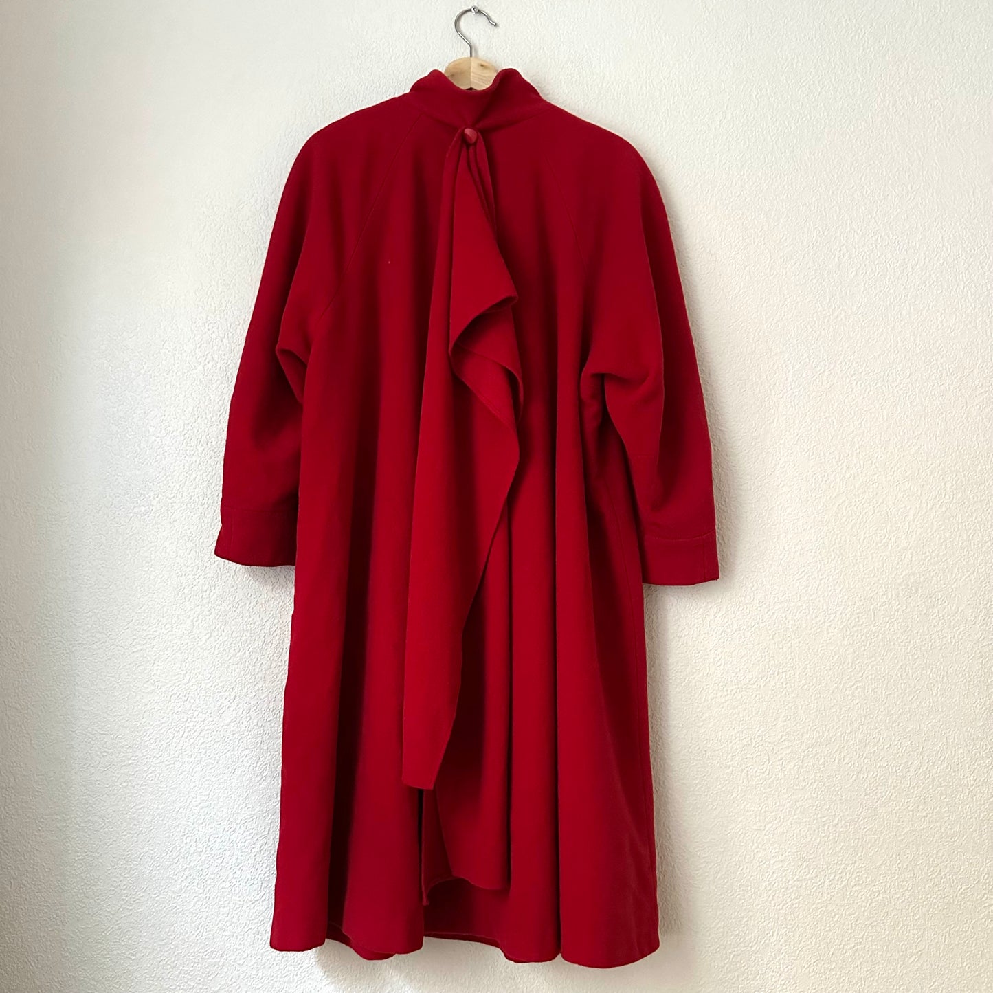 Vintage Red Scarf Coat, size S-L