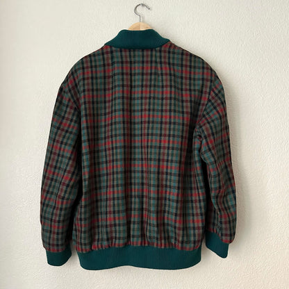 Vintage Wool Bomber Jacket- size 42