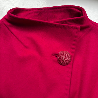 Italian Red Wool Coat - size S