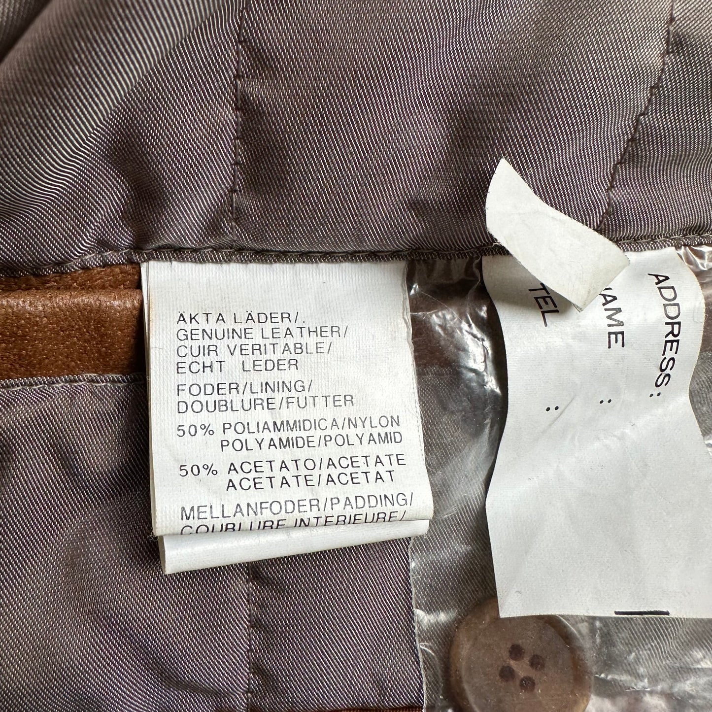 Vintage Leather Blazer - size40