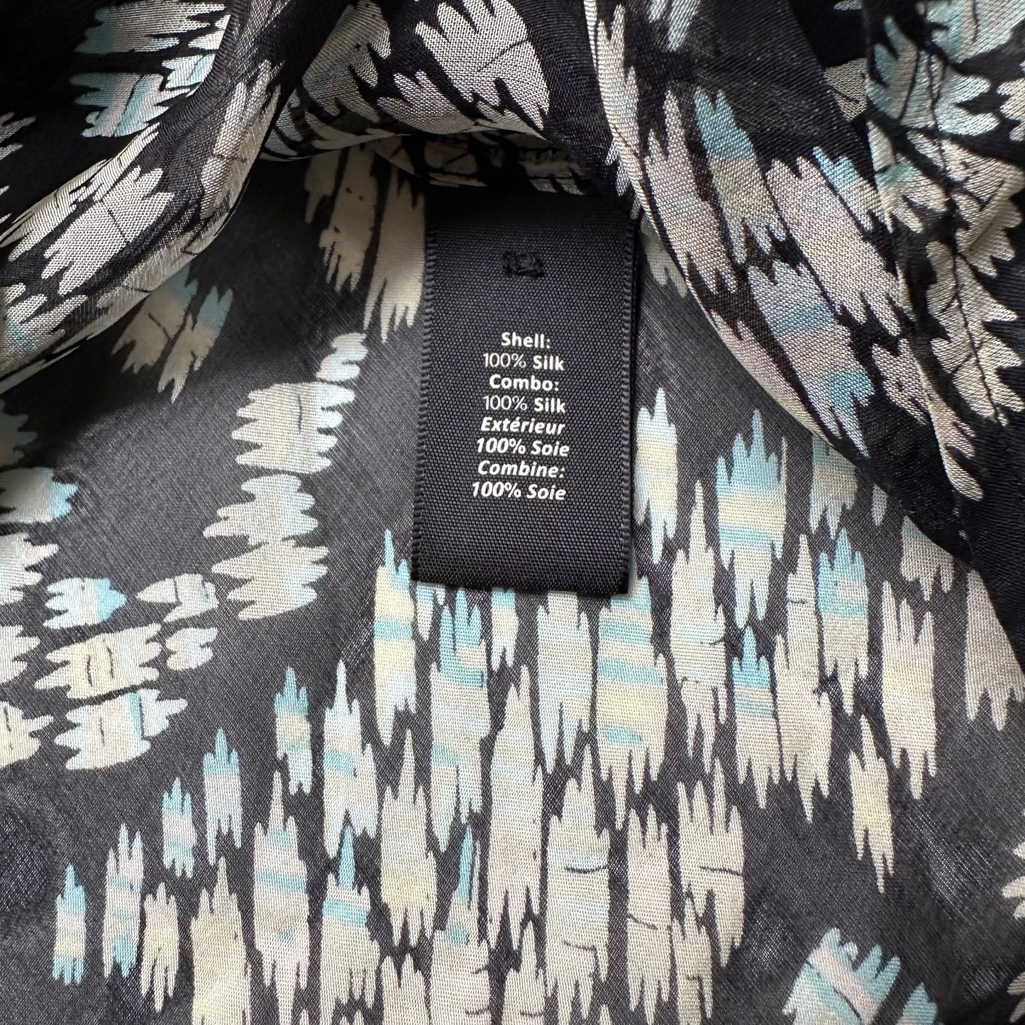 Tieneck Silk Blouse - size S