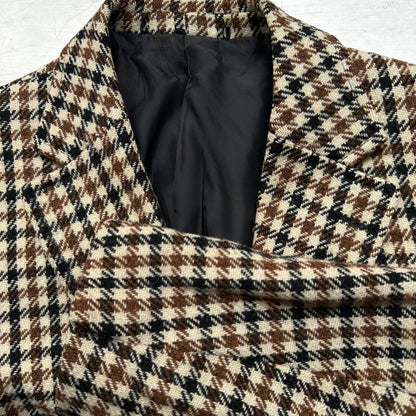 Men's Plaid Wool Blazer - size M-L