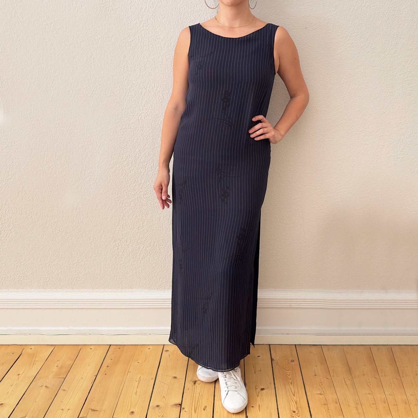 Vintage Minimalist Silk Dress - DKNY, size S