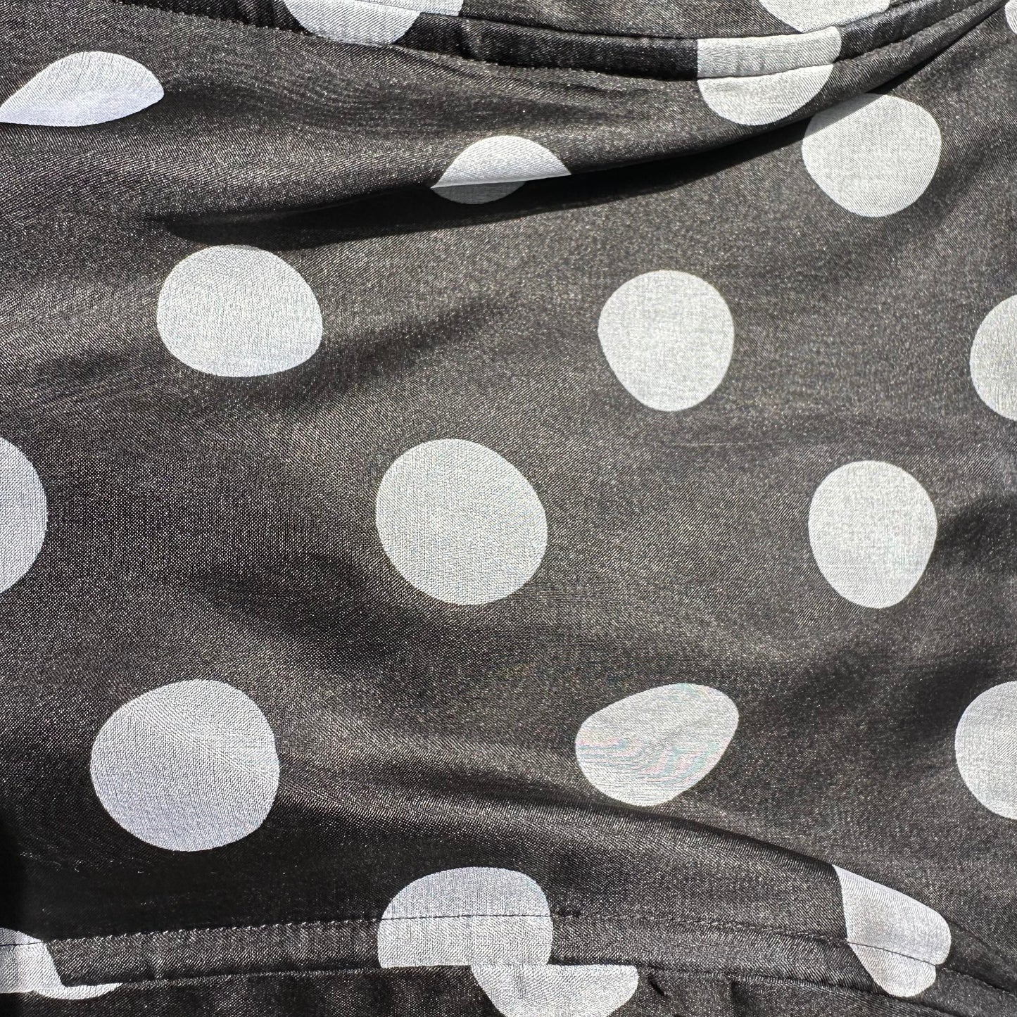 Vintage Polka Dots Dress - Pure Silk