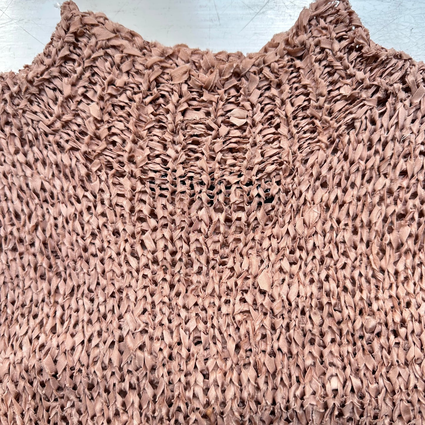 Raw Silk Knitted Top - size M-L