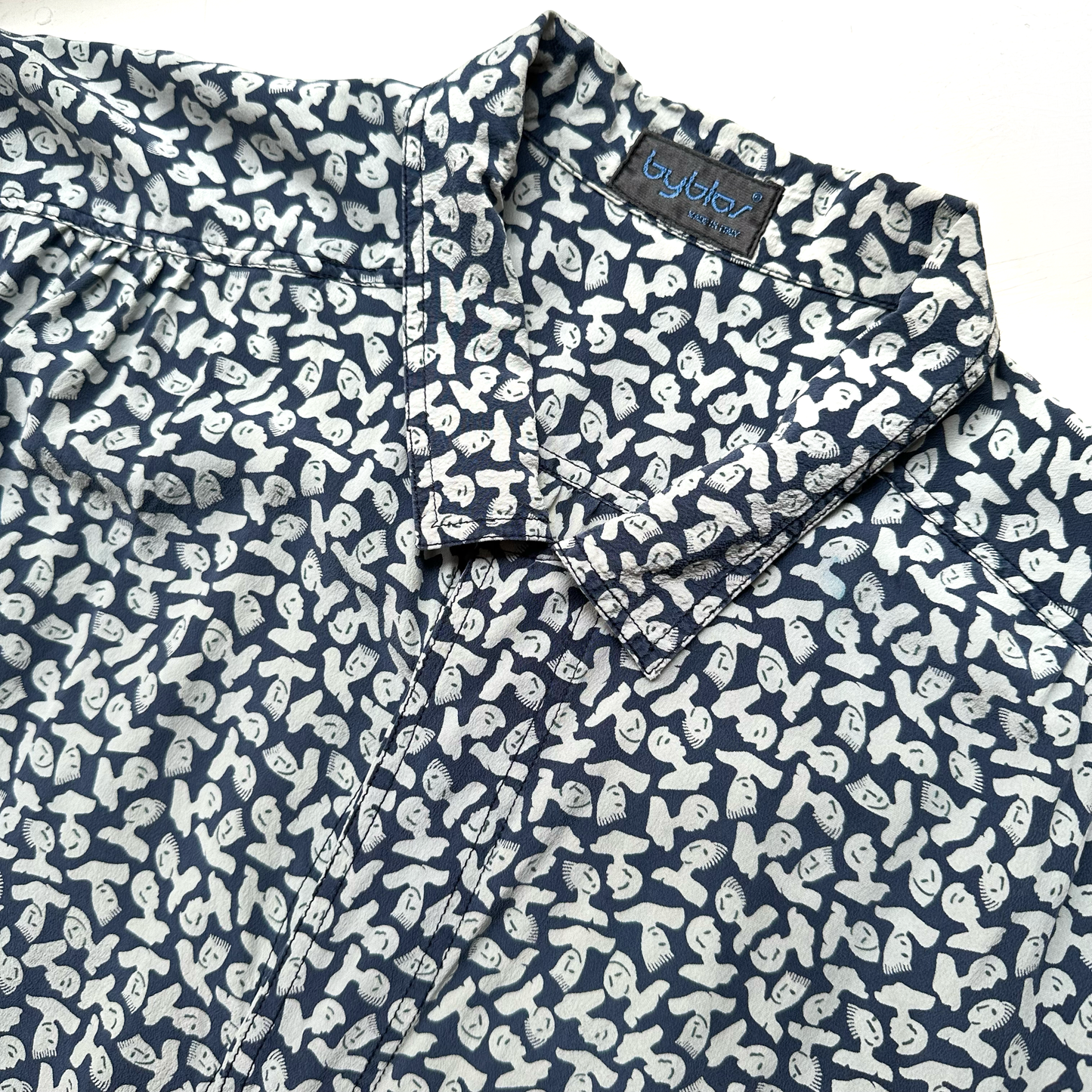 Vintage Byblos Short Sleeve Silk Shirt, size L