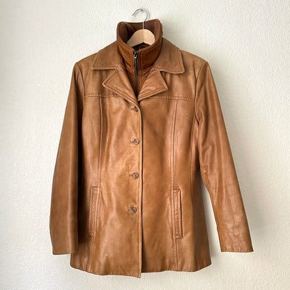 Vintage Leather Blazer - size40