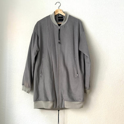 Oversized Wool Bomber Jacket -, size M