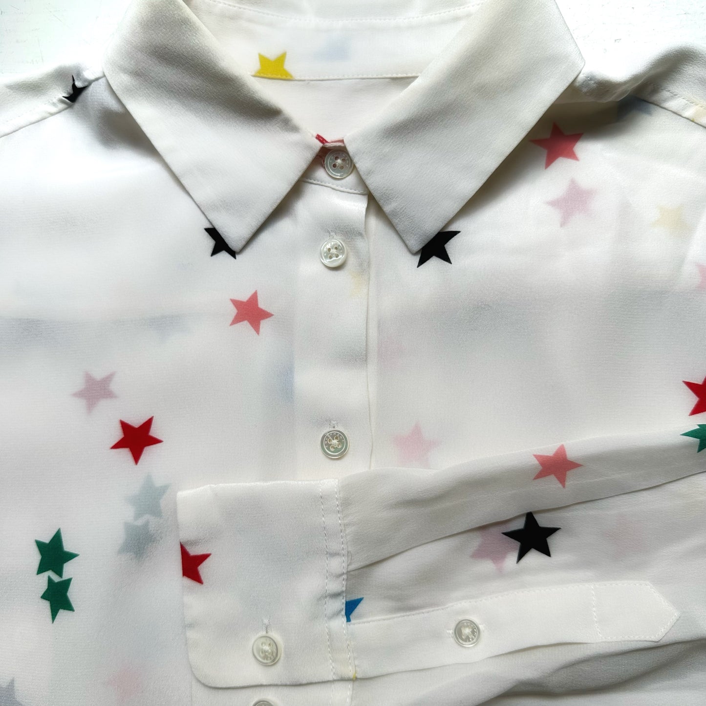 Stars Silk Shirt - size XS