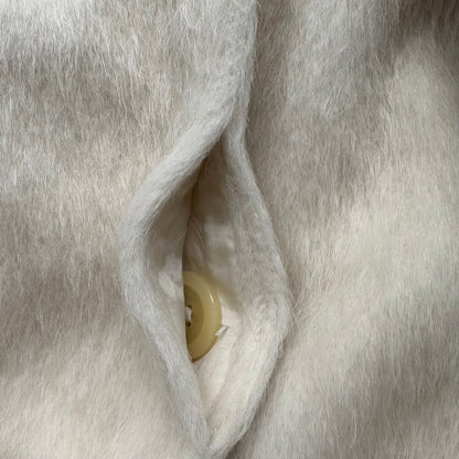 Vintage Off White Llama Coat - size S