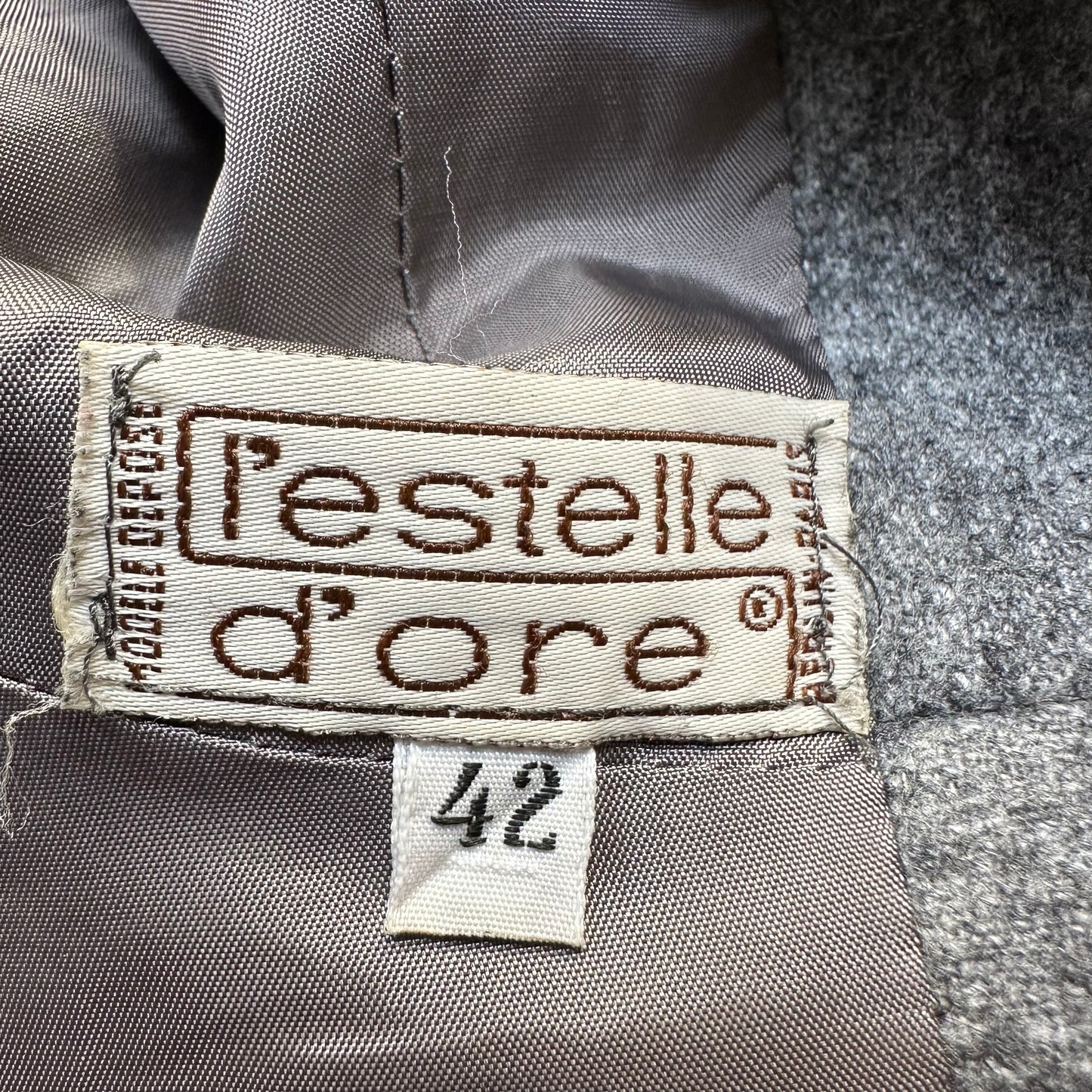 Vintage Gray Peplum Blazer - size M