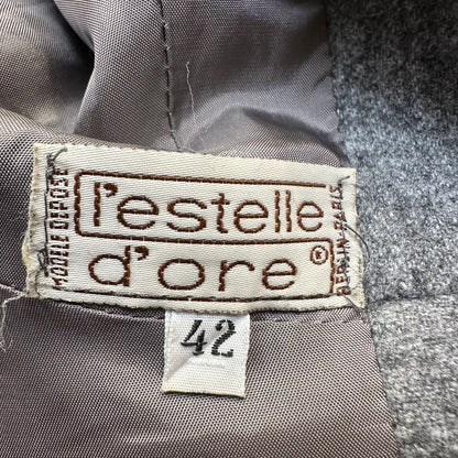 Vintage Gray Peplum Blazer - size M