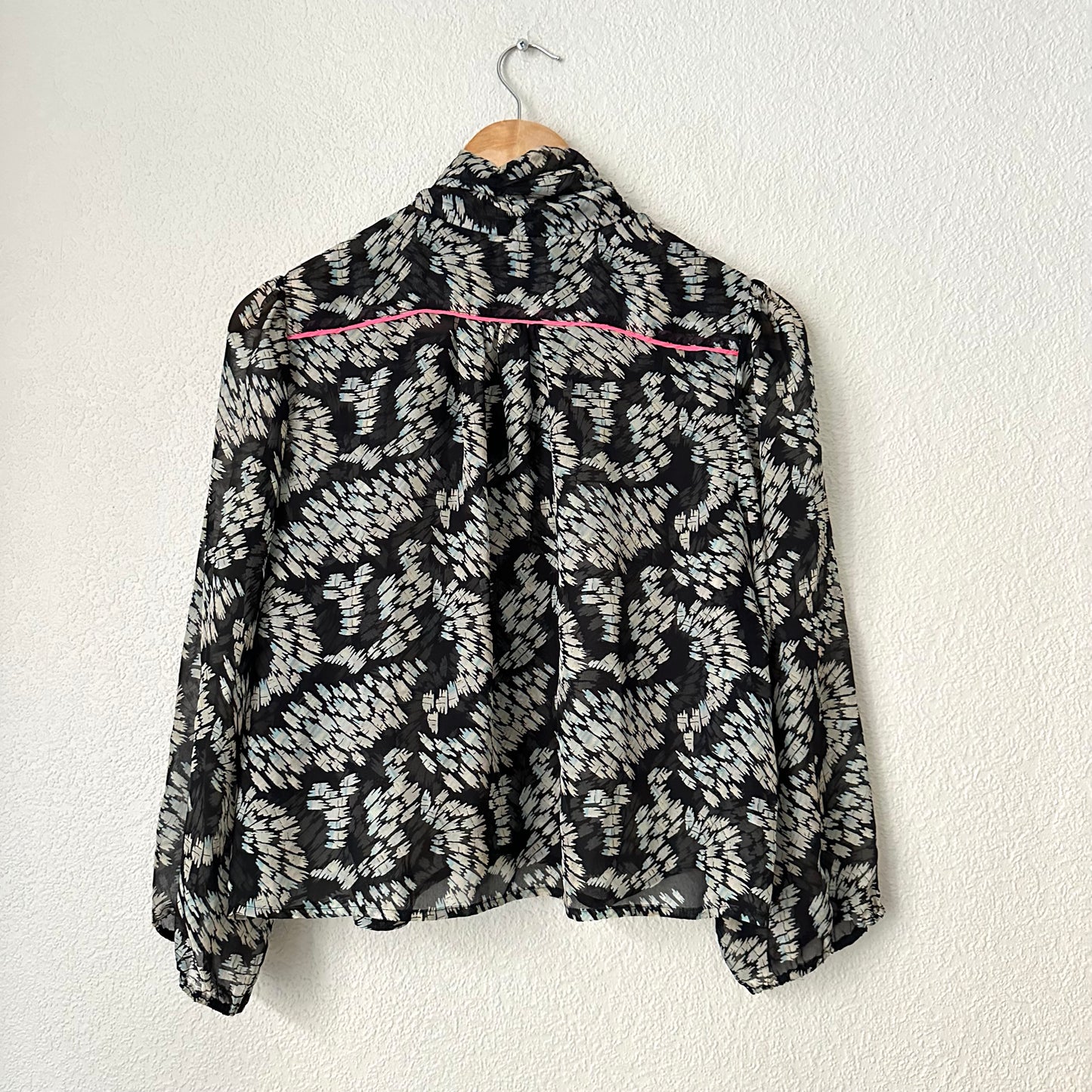 Tieneck Silk Blouse - size S