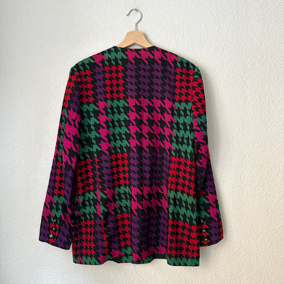 Vintage Big Houndstooth Blazer, size M