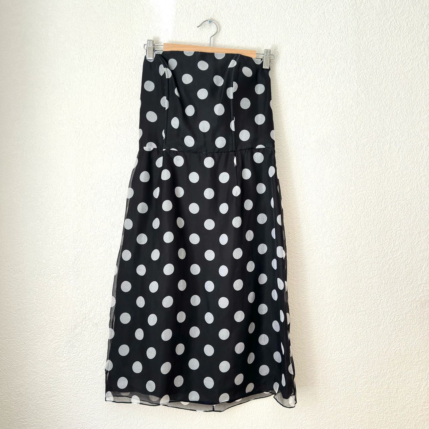 Vintage Polka Dots Dress - Pure Silk