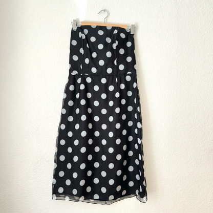 Vintage Polka Dots Dress - Pure Silk
