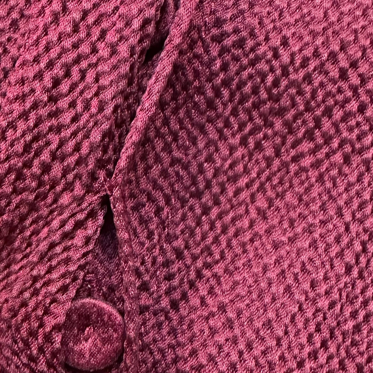 Burgundy Silk Polo Shirt - Tiger of Sweden - size S