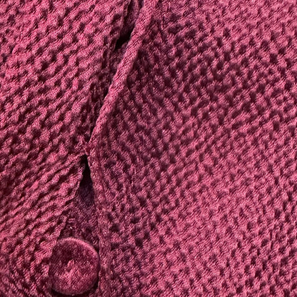 Burgundy Silk Polo Shirt - Tiger of Sweden - size S