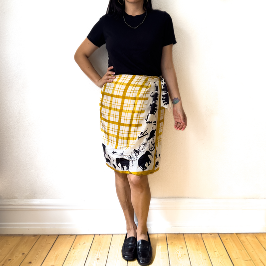 Vintage Silk Skirt - size M