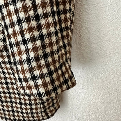 Men's Plaid Wool Blazer - size M-L