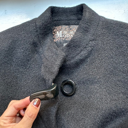 Black Wool Coat - size S