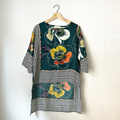 Floral Silk Top - Size S