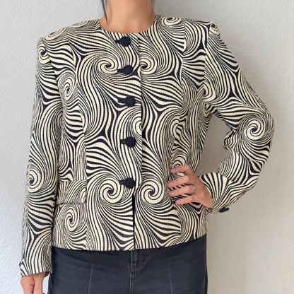 Vintage Silk Wool Jacket - size M-L