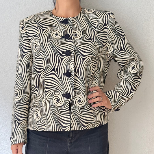 Vintage Silk Wool Jacket - size M-L