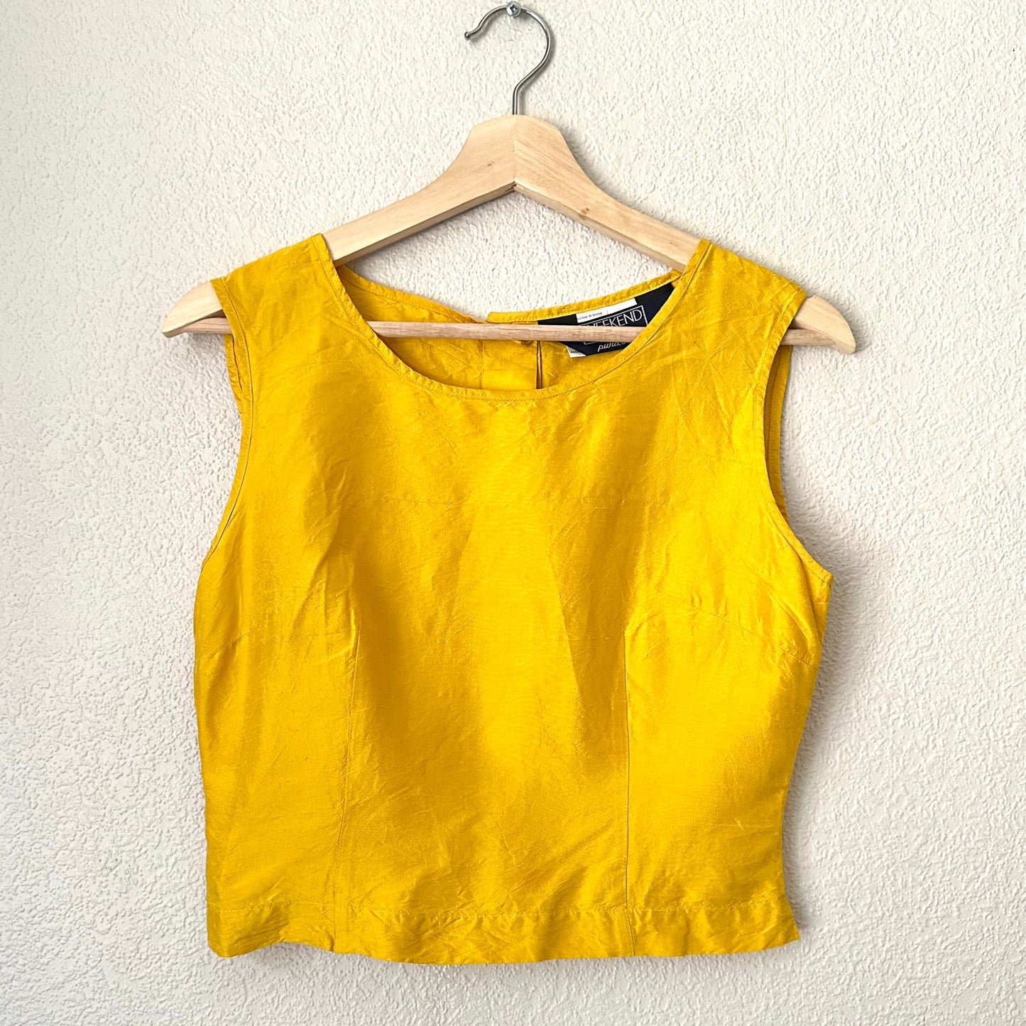 Vintage Weekend Max Mara Raw Silk Top - size S