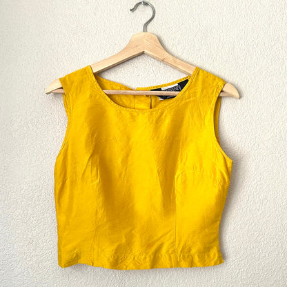 Vintage Weekend Max Mara Raw Silk Top - size S