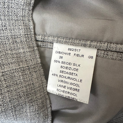 Upcycled Bow Vest Light Gray/Silk Bow - size M