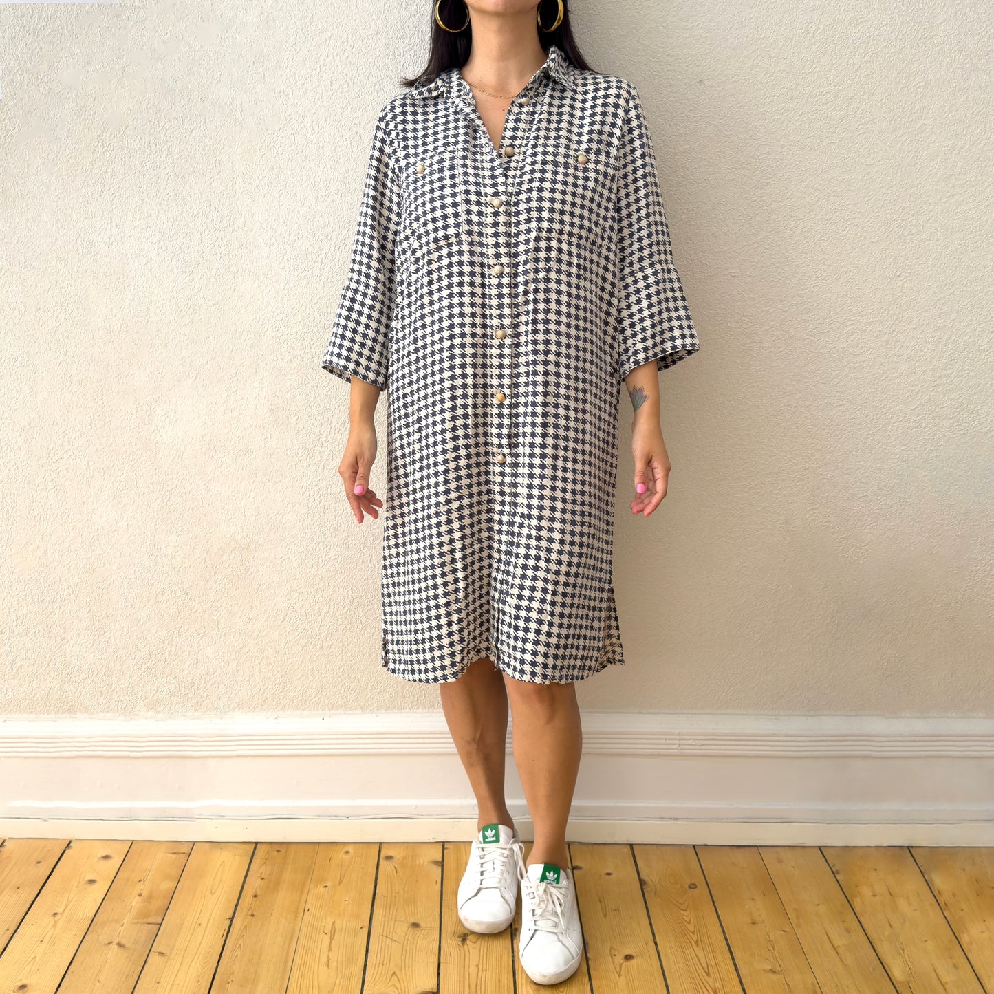 Vintage Shirt Dress - size M