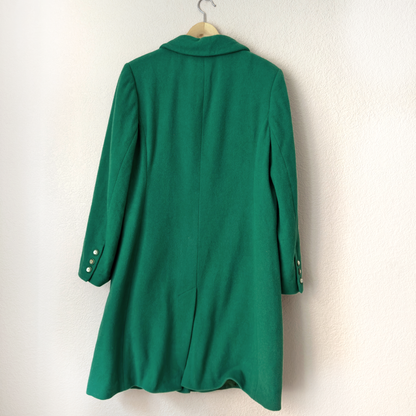 Green Wool Blend Coat - size M