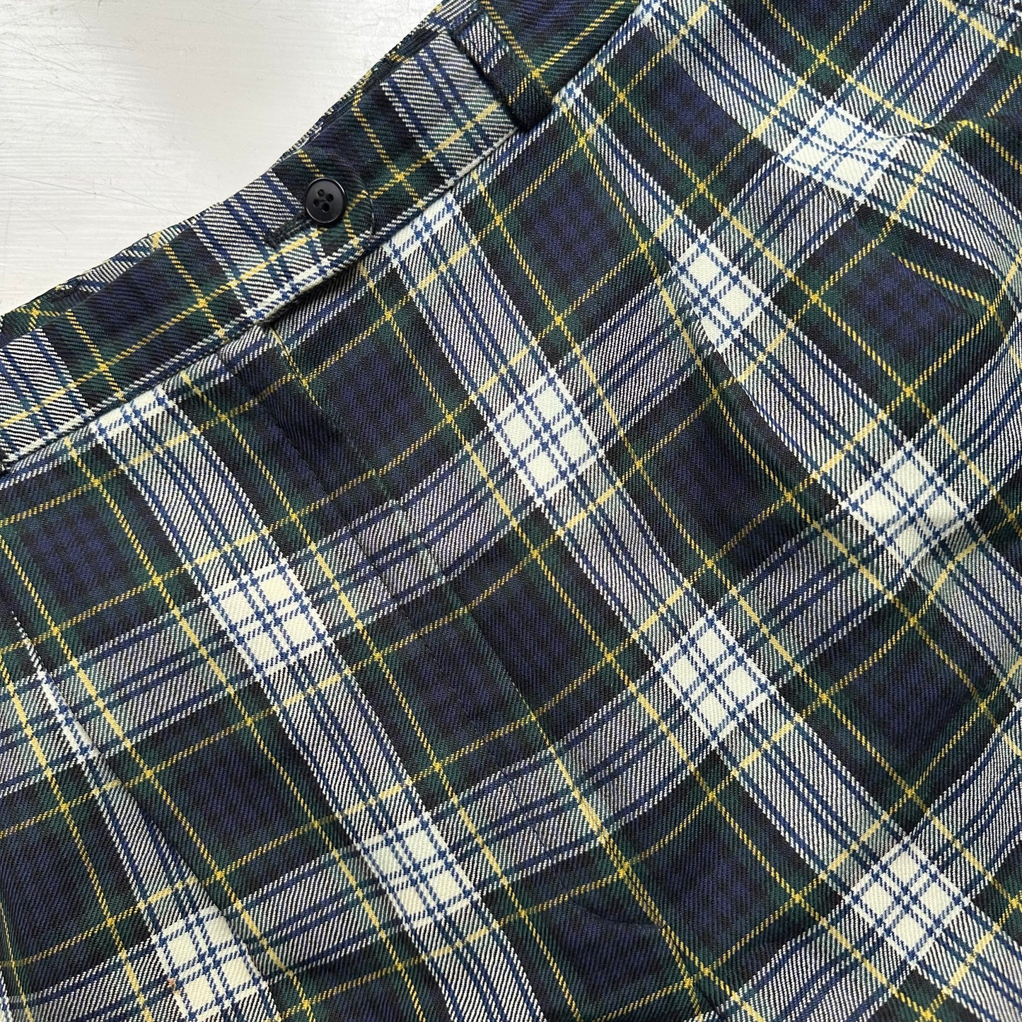 Vintage Plaid Pants - pure wool, size M