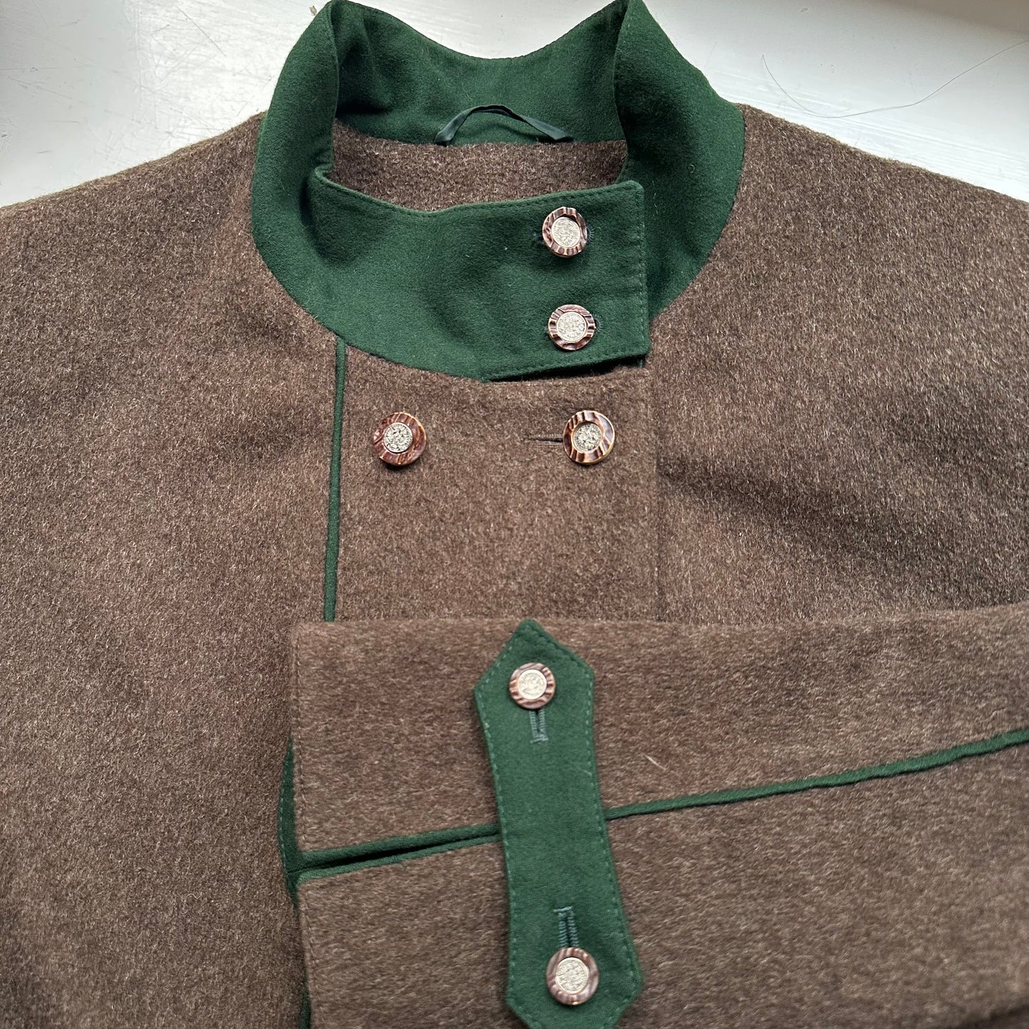 Vintage Brown Maxi Coat, size M