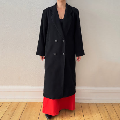 Vintage Double-breasted Wool Coat, size EU 38