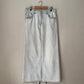 Upcycled Denim Maxi Skirt 19 - Bleached - Size L