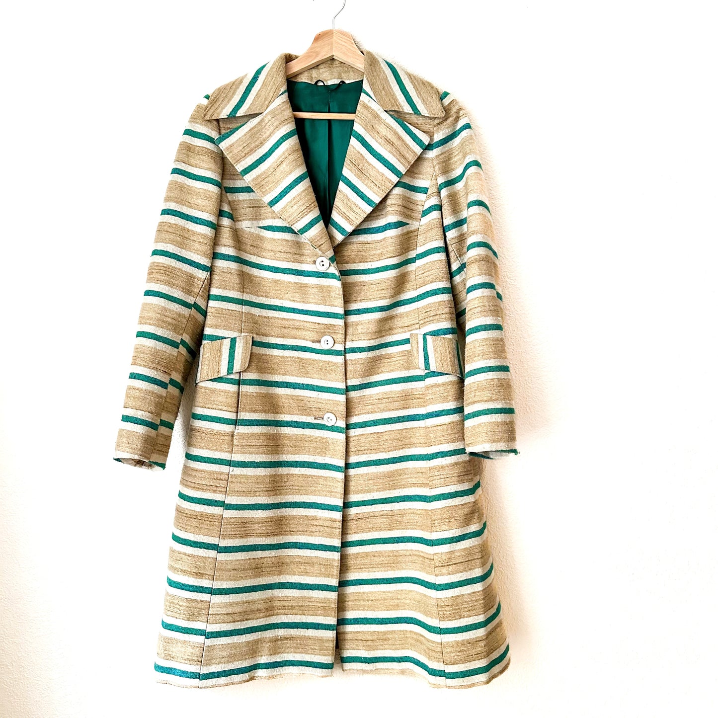 Vintage Striped Coat - size S